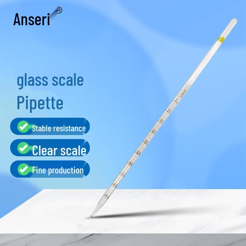 Ansellor Glass Graduated Pipette, 10-Pack