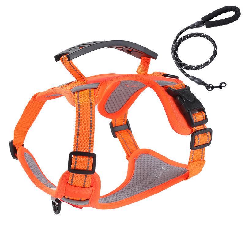 Reflective Adjustable Dog Harness Vest for Medium & Large Dogs - Corgi & Shiba Inu Friendly