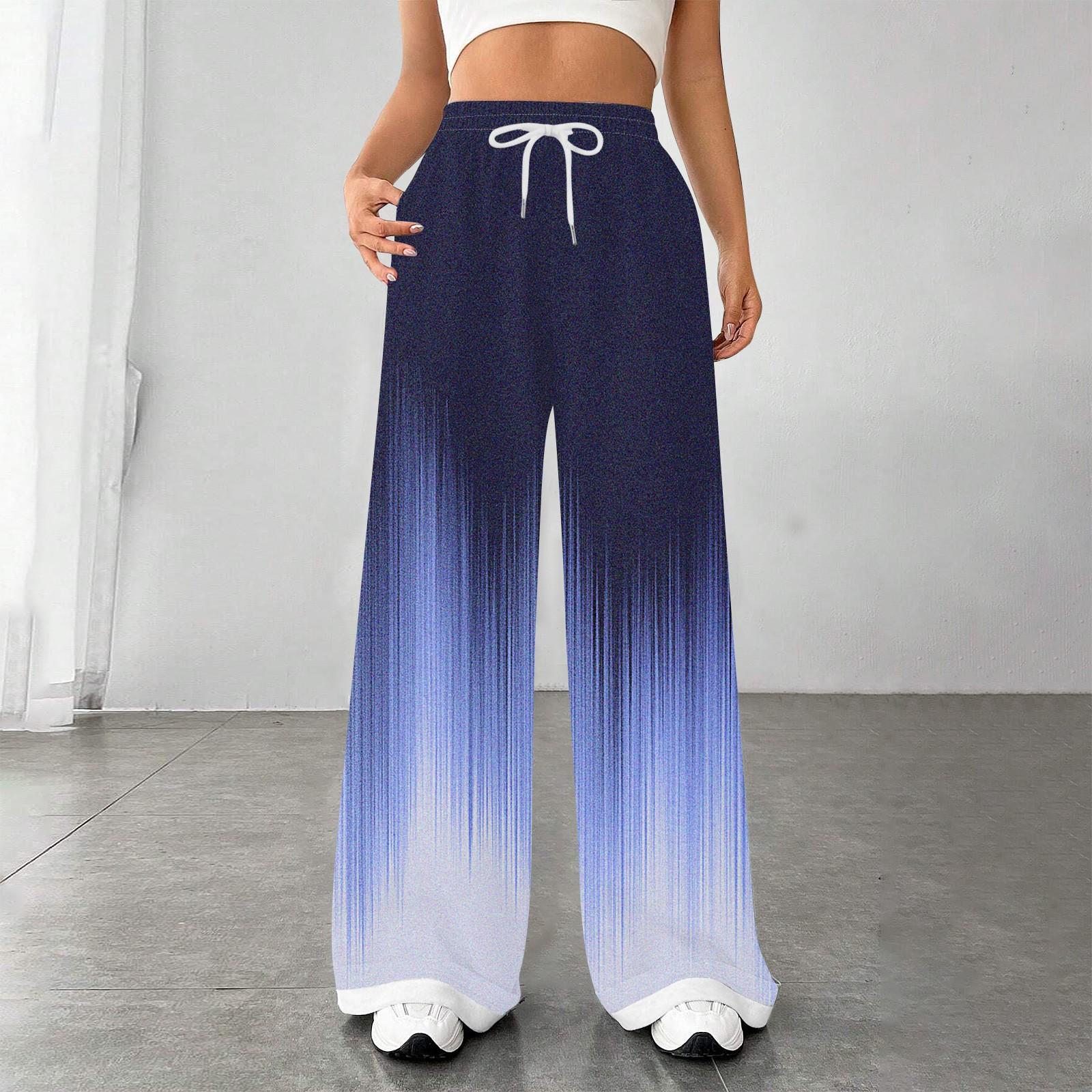 

Женские модные свободные повседневные спортивные брюки с завязками на талии, повседневные брюки XXL тёмно-синий