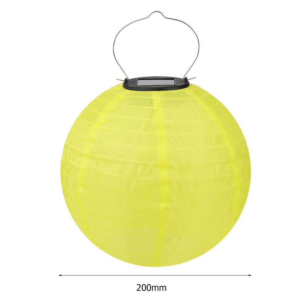 8Inch IP55 Waterproof LED Solar Lantern Lamp Hanging Light for Outdoor Yard Festival Celebration Party Garden Decoration Lamp