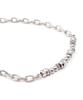 Surgical Chain Shine Mix Charm Layered Bracelet (PLT-BR-078_SV)