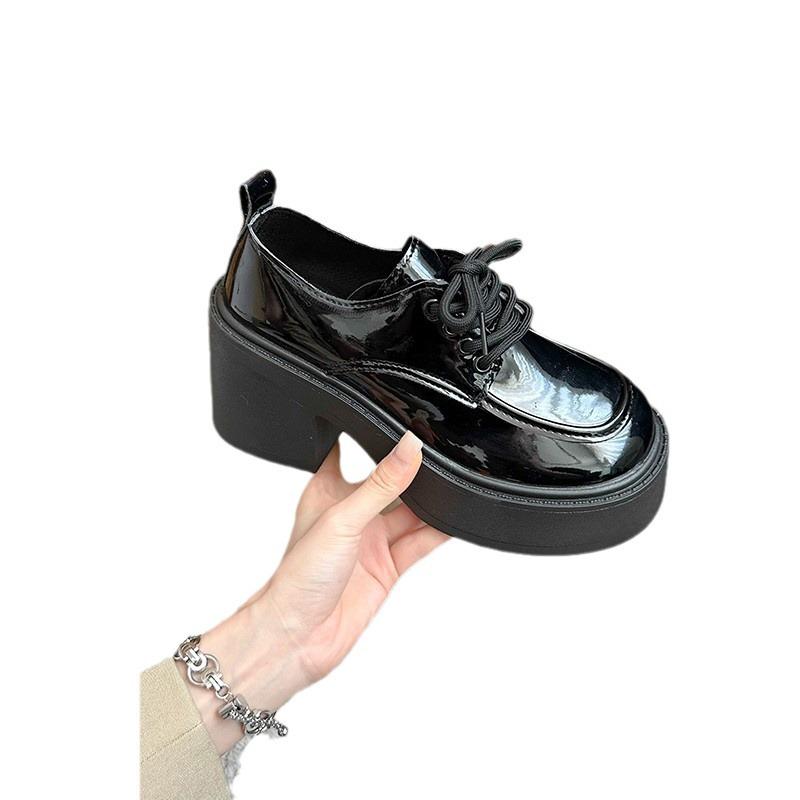Japanese Women's Retro Loafers - Thick Sole, Soft Leather, Spring/Autumn, Easy-to-Match, 2025 Style