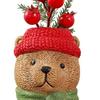 Decorative Christmas Character Sculpture Santa Claus Gnome Bear Design Tabletop Sculpture Christmas Party Decor