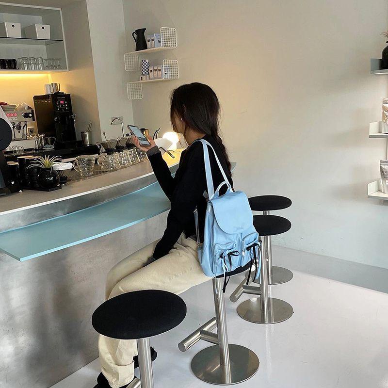 Harajuku Aesthetic  Backpack Women Preppy Style Nylon Bow Chic Casual Backpacks Female Vintage Fairy Core