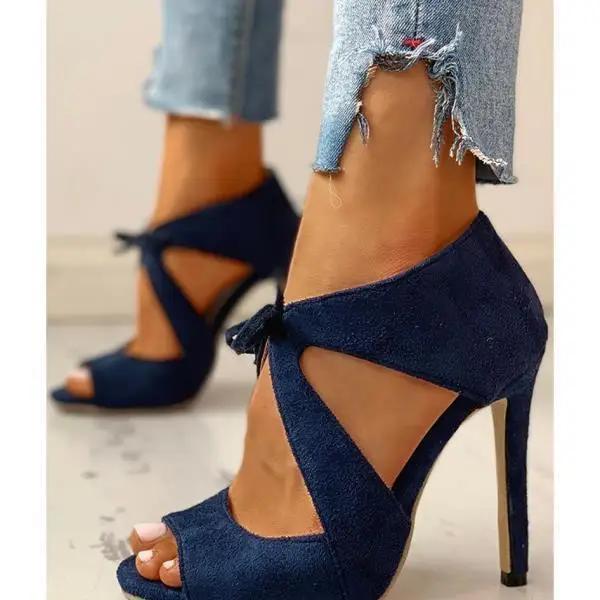 

Женские босоножки на высоком каблуке Вельветовая обувь 2026 Летний костюм Женский Бежевый Большой размер Открытый носок Замшевый Черный Новый 35