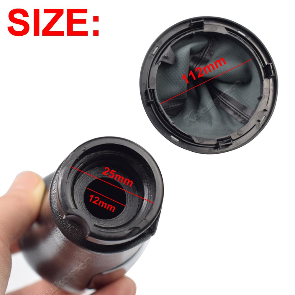 Para ford fiesta fusion transit connect 2002-on botão de mudança de engrenagem de couro alavanca shifter vara caneta estilo do carro interior