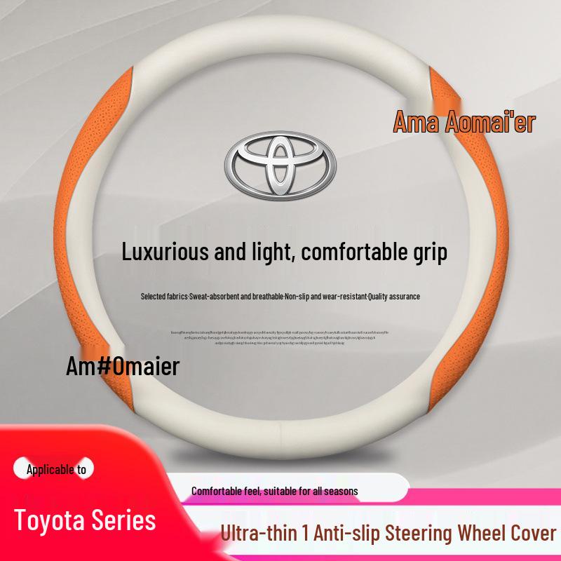 Echtes Lederlenkradbezug für Toyota: Corolla, Asia Dragon, RAV4, Camry, Highlander, Levin.