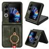 For ZTE Nubia Flip2 5G A404ZT Case Wristband Kickstand Leather+PC+TPU Phone Cover with Bottle Opener