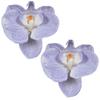 2pcs Korean Style Artificial Butterfly Orchid Decoration Flowers Orchids  Car Home Decoration