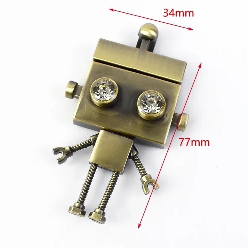2/4Pcs Meetee Metal Lock Buckle Handbag Purse Brass Buckles Closure Spring Locks Rotating Clasp DIY Leather Crafts Accessories
