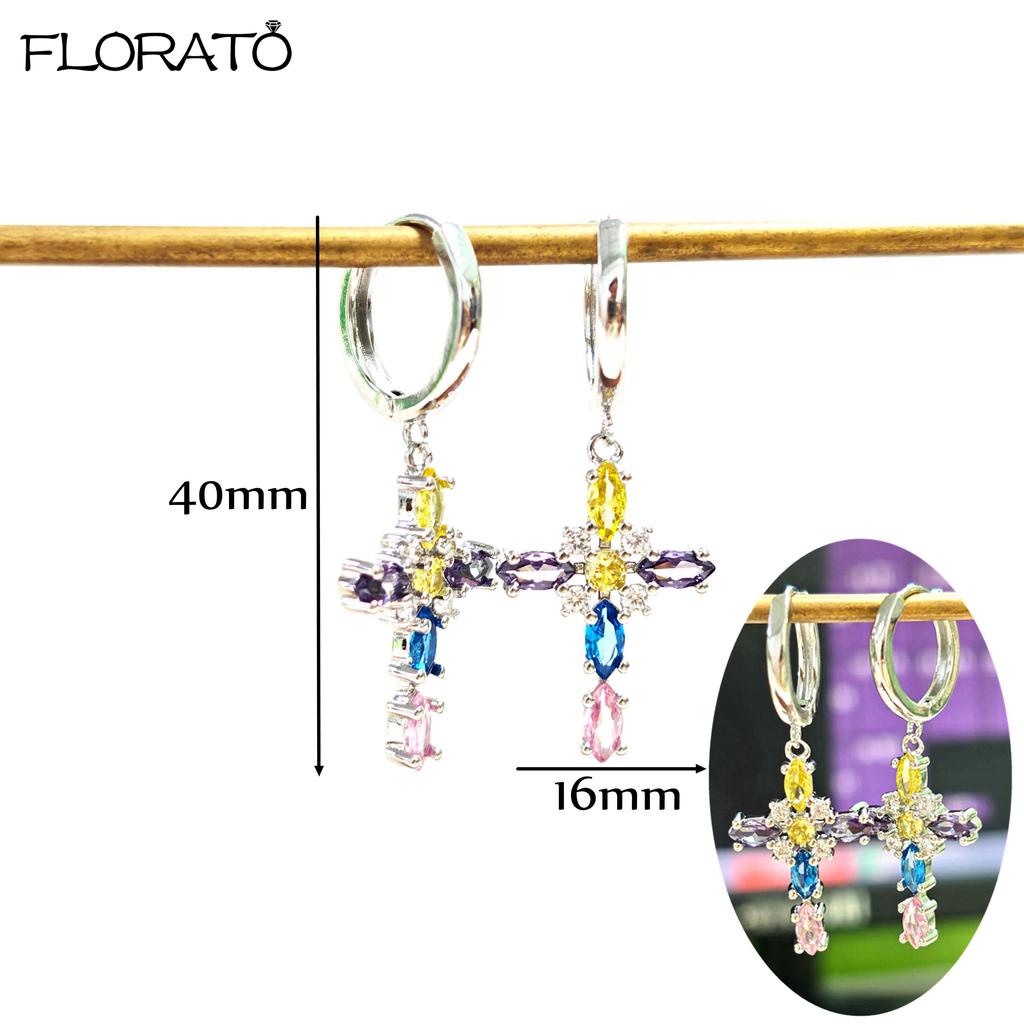 925 Silver Needle Elegant Purple Earrings Exquisite Small Hoop Earrings for Women Fashion Puncture Jewelry Accessories