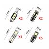 UniversalLED T10 5050 Bec auto pentru interior Dom portbagaj Lămpi pentru plăcuță de înmatriculare Kit alb pentru E60 E90 Golf 4 7 Lampă LED