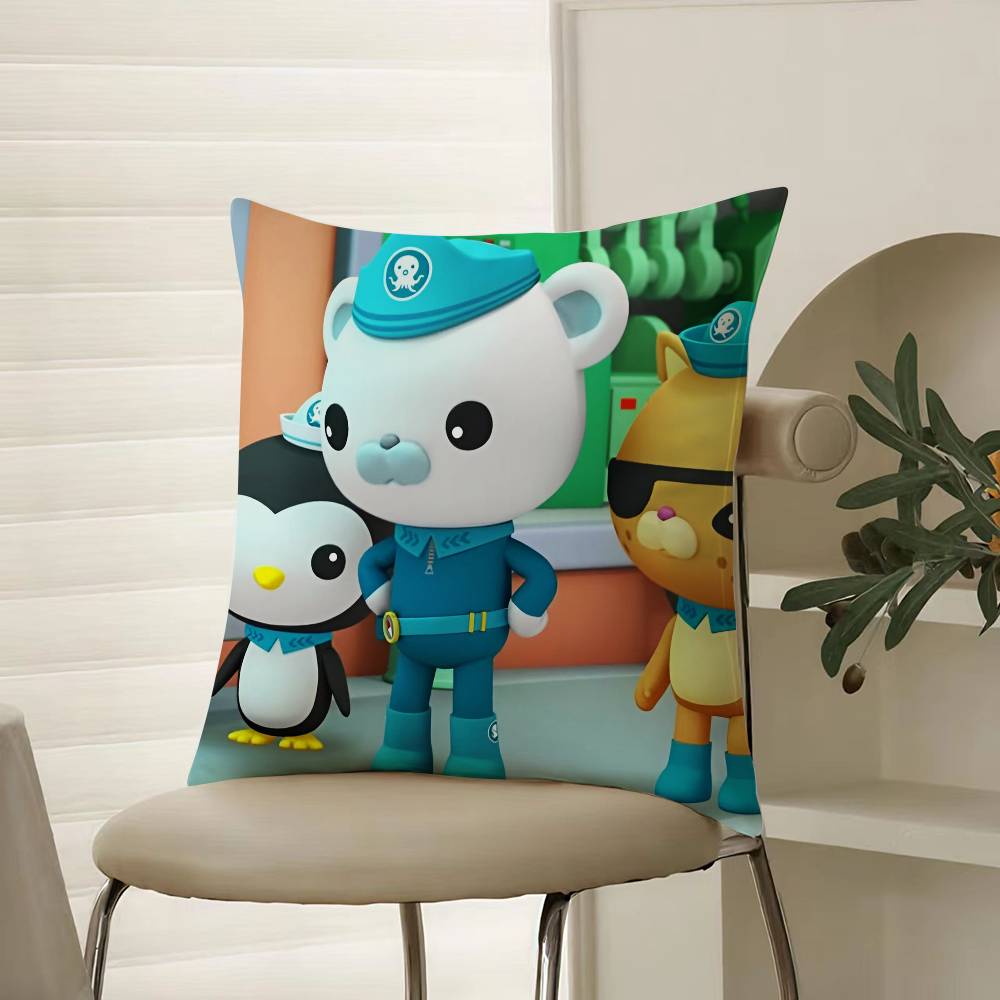 Cartoon Animation Cute The Octonauts Pillow Case Comfort Sofa Bed Silky elegant Invisible zipper Decorative cushion cover