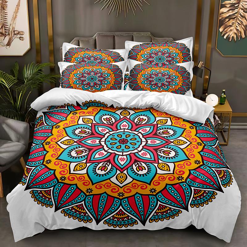 Fashion Technology Printing, 3D Digital Printing, Bedding, Duvet Covers, Pillowcases, Three-piece Sets