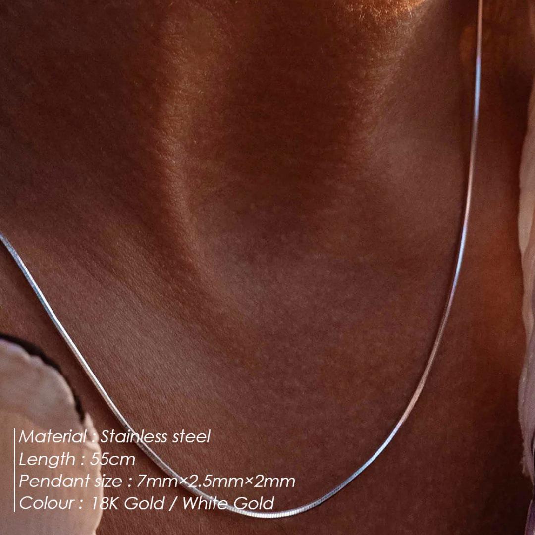 

St. Delan Octagonal Hip-Hop Minimalist Necklace - Korean Style Chain for Versatile Fashion.