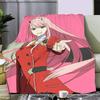 Sexy Girl ZERO TWO DARLING Printed Blanket Picnic Blankets Warm Blanket Soft and Comfortable Blanket Home Travel Birthday Gifts