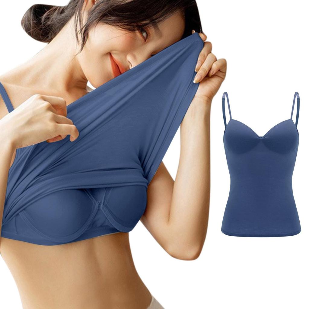 Women's Camisole With Bottom And Chest Pad, Sexy Oversized Underwear With Chest Pad