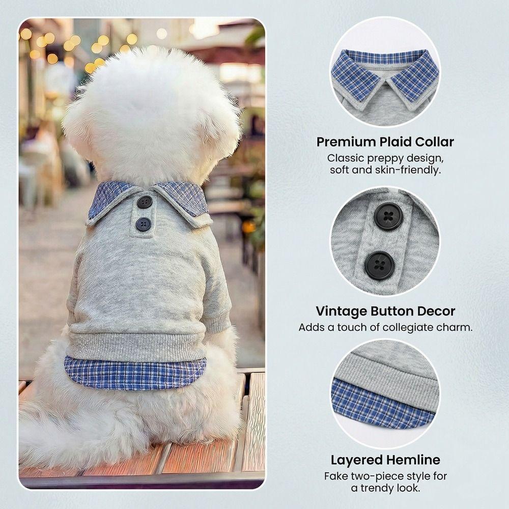 Soft Dog Pullover False Two-piece Two Legs Dog Clothes Fashion Pet Dog Hoodie Small Dogs Cats