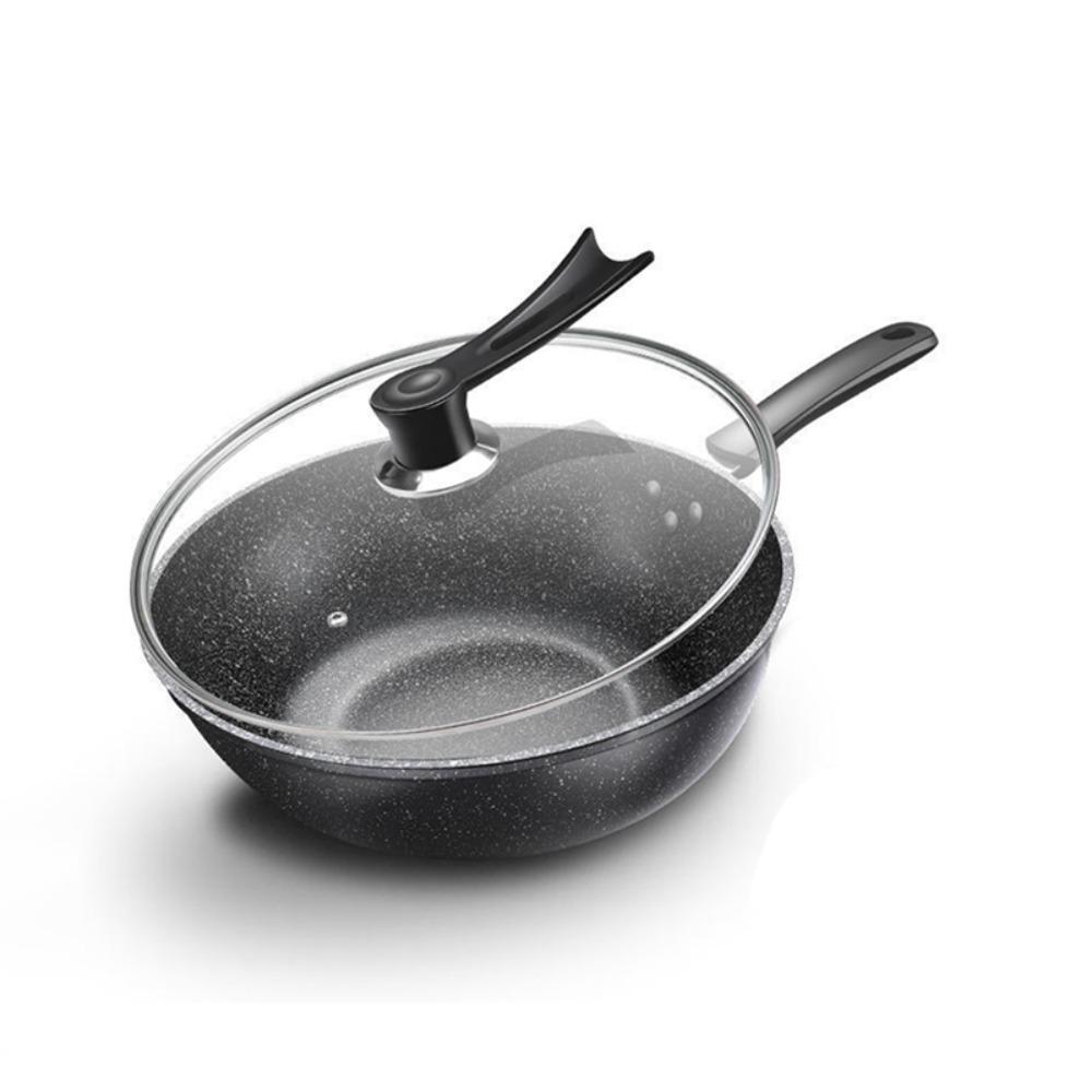 Non-Stick Frying Pan Universal Wok Lightweight Stir-Fry Pan  Cooking