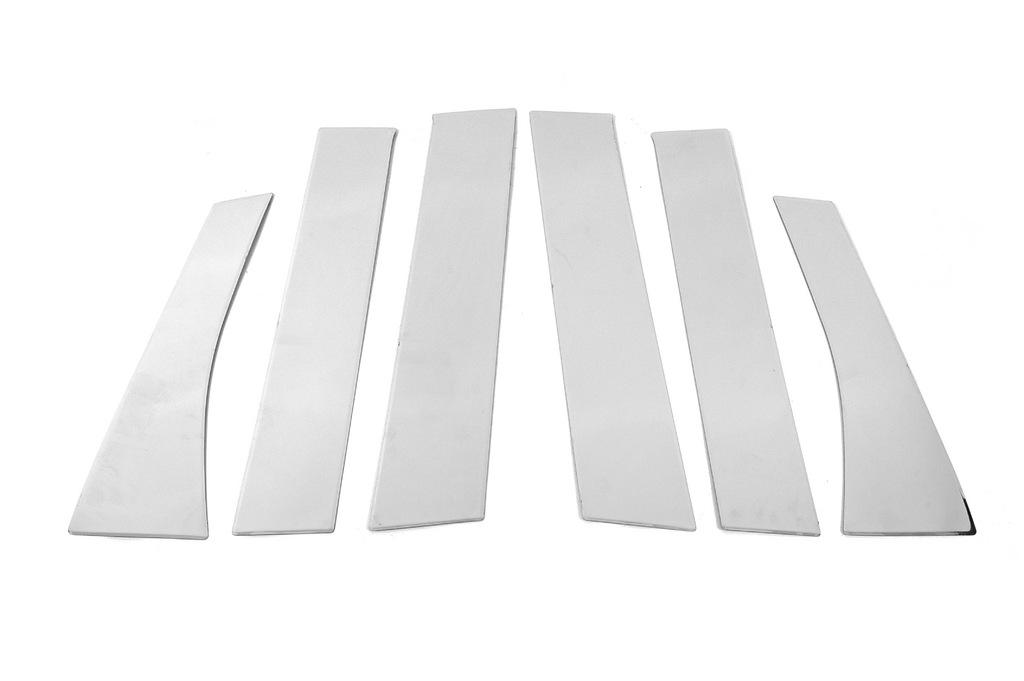 

door pillar trims (6 pcs, stainless steel) for Mitsubishi ASX 2010-2023