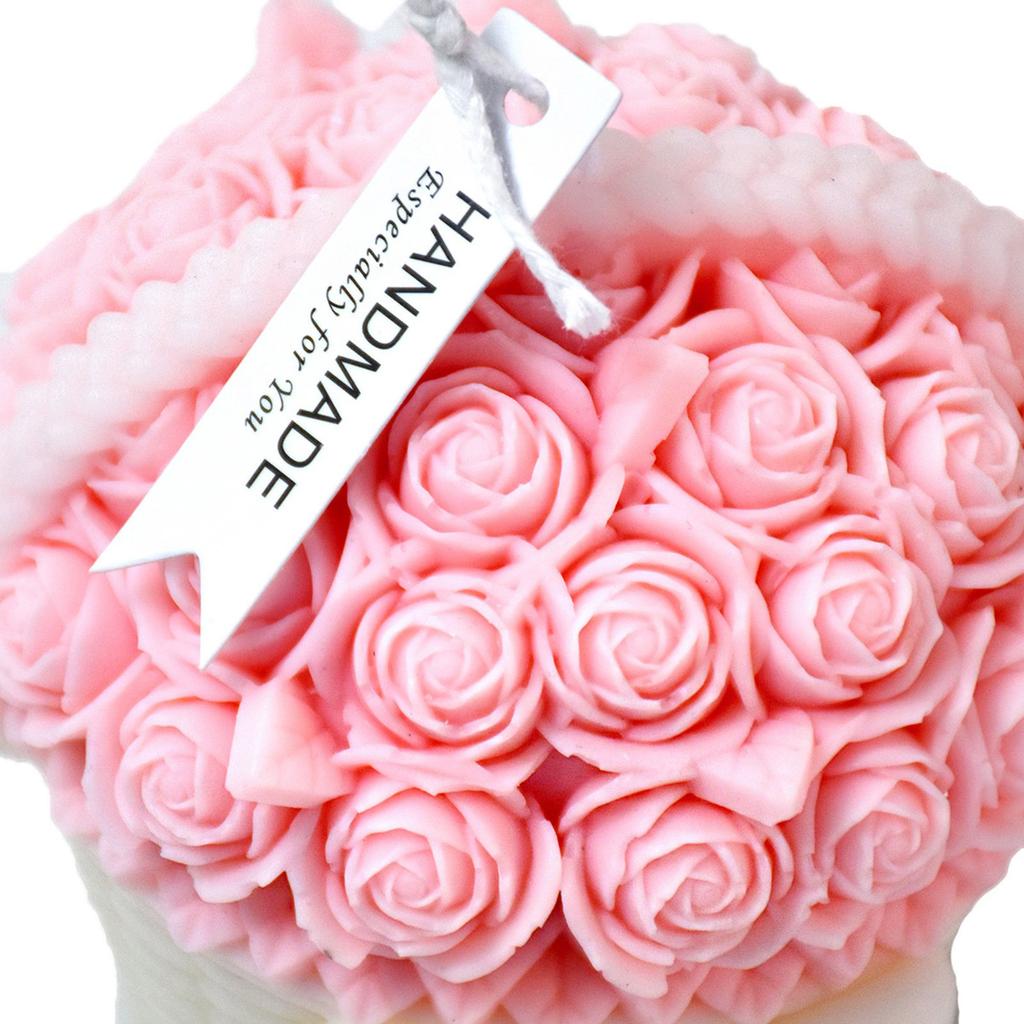 3D Flower Basket Candle Mold Silicone Mould for Unique Handmade Crafts Epoxy Resin Wedding Decoration Making Mold