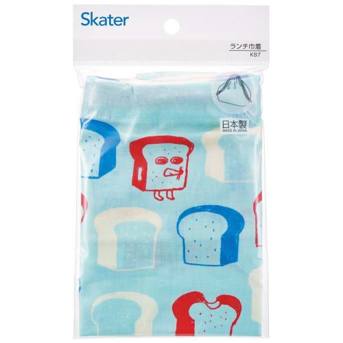 Skater Children's Drawstring Lunch Bag, Made in Japan, Bread Thief Design, KB7-A, for Boys and Girls