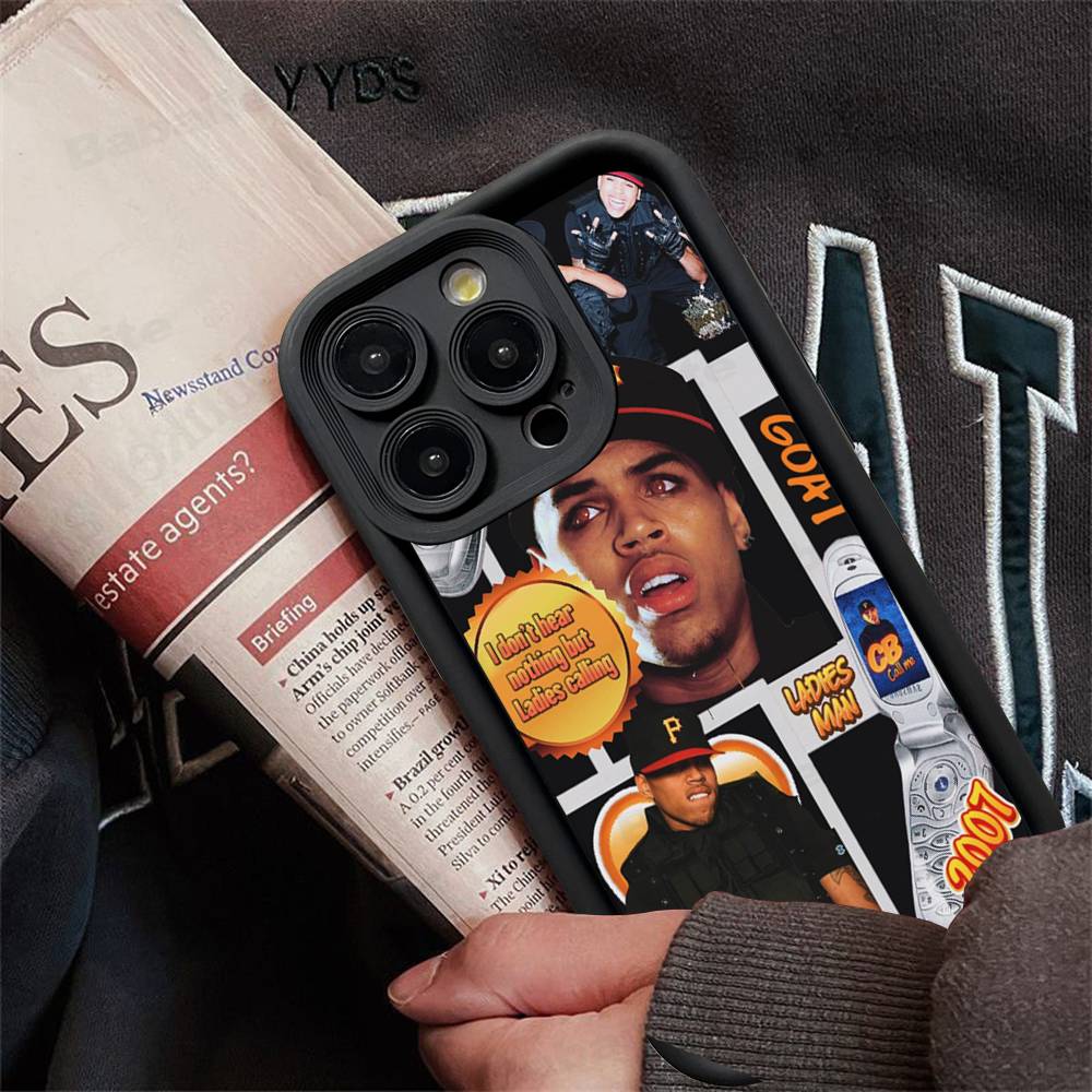 

C-Chris B-Brown Phone Case For IPhone 17 16 15 14 13 12 11 Pro Max Plus Silicone Shockproof Case iPhone 11