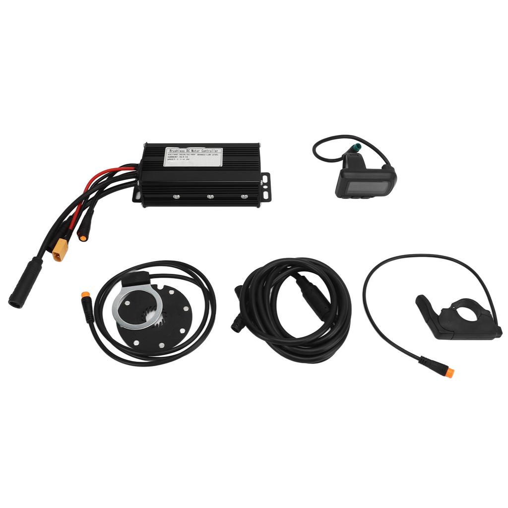 DC24V 36V 48V 26A 3 Modlu Fırçasız Kontrolcü ve EN06 Panelli Elektrikli Bisiklet Başparmak Gaz Kolu
