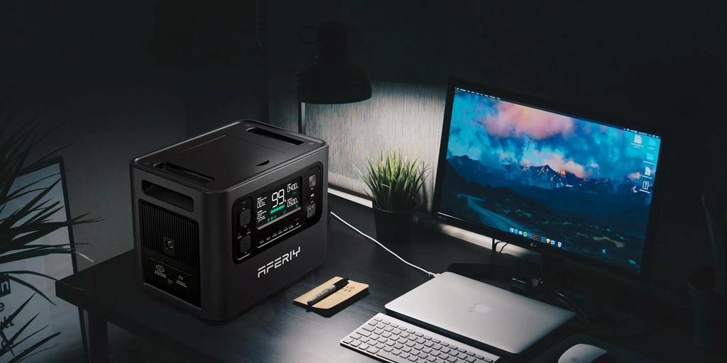 AFERIY P210 Stazione di Alimentazione Portatile 2400W 2048Wh Batteria LiFePO4 13 Uscite, Ricarica Rapida, Controllo App, Alimentatore Mobile per Campeggio all'Aperto