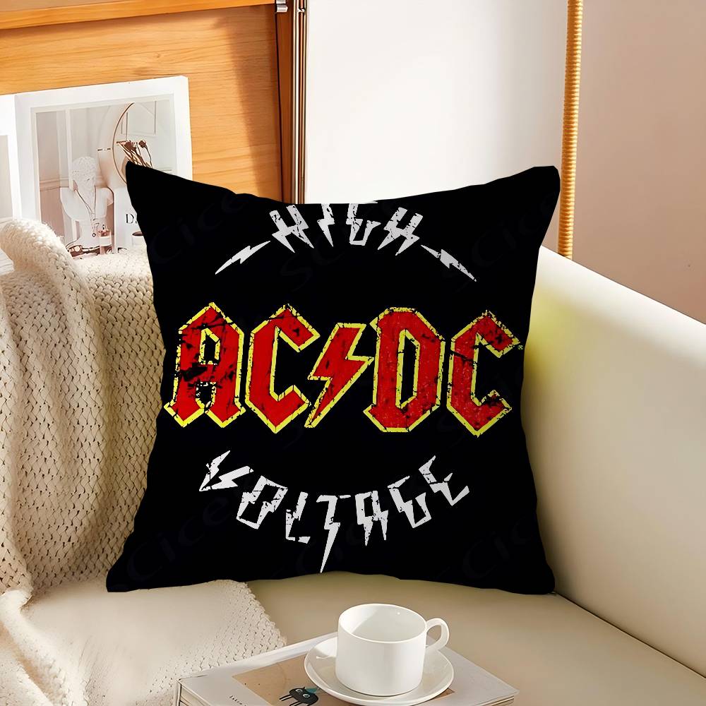 Music Art A-ACDC Pillow Gifts Home Office Furnishings Bedroom Sofa Car Cushion Cover Case 45x45cm