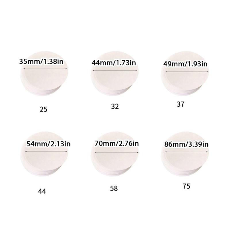 100Sheets Badge Maker Circle Paper White Round Paper Discs For Kid Adult Making Button Badge Pin And Art Craft Project