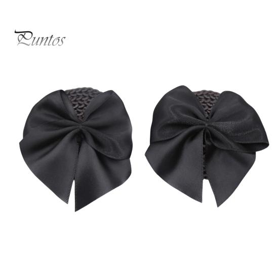 1 Pair Chest Patches Anti-exposure Bow And Sequin Decor Nipple Covers Reusable Lightweight Nipple Stickers Couple Sex Product for Parties And Dates