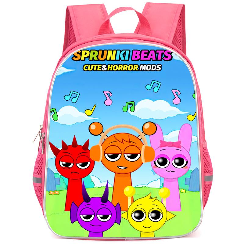Rhythm Box Sprunki Hra Anime Batoh Studentský Školní Taška Počítačová Taška