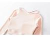 Women's Ribbed Long Sleeve Yoga Top with Chest Pads - Quick-Dry Crop