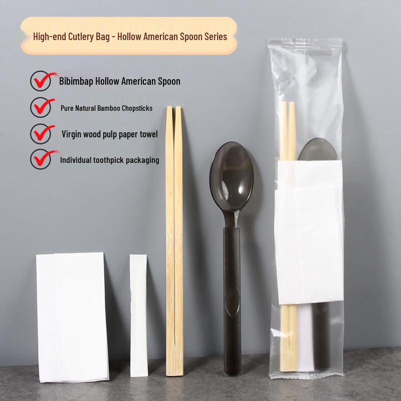 Xihe Disposable Food Grade Bamboo Chopsticks & Cutlery Set
