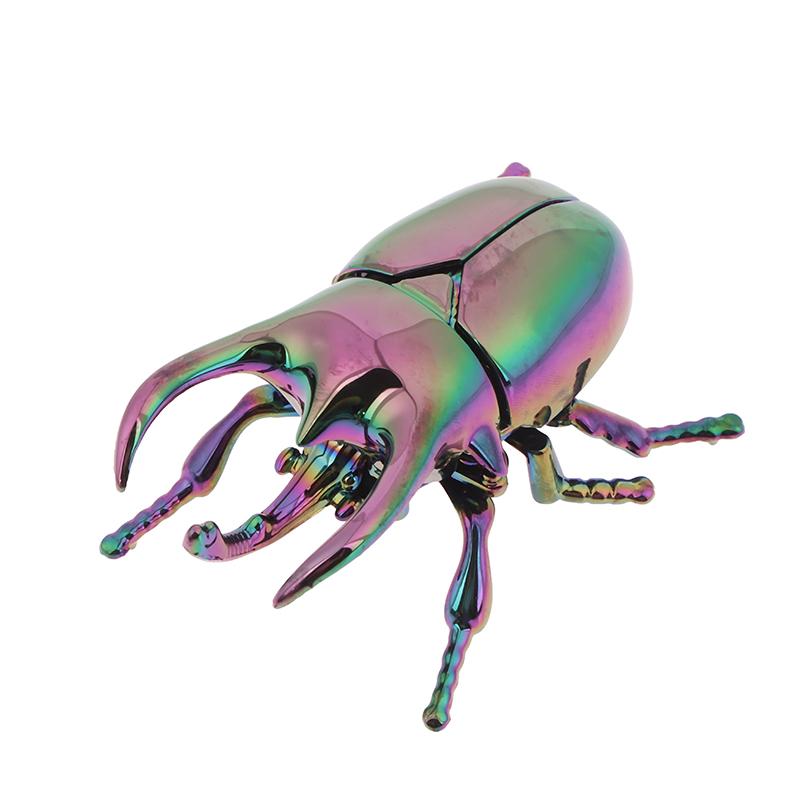 Wind Up Beetle Bionic Toys Creative Prankster Animated Insect Toy Model Beetle Children'S Battle Plastic Animals Wind Up Toy
