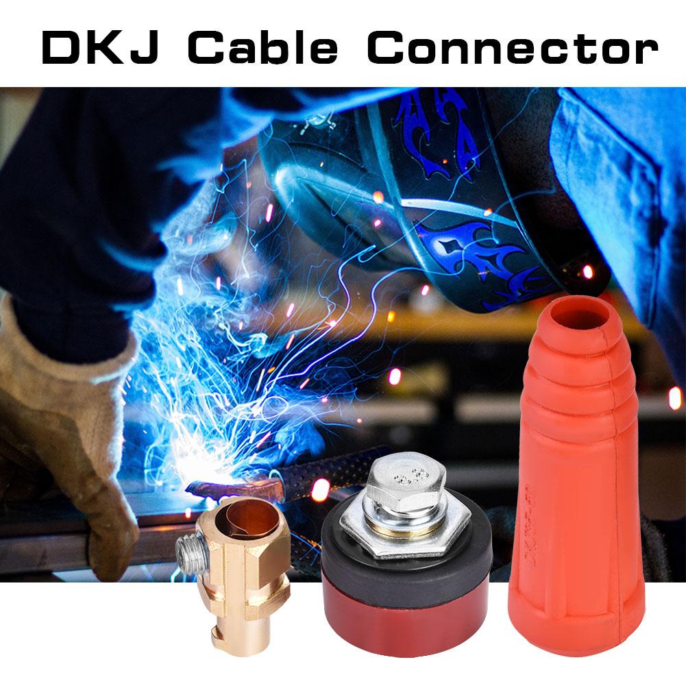 

1 шт. DKJ3550 красный европейский стиль сварочный кабель быстрый соединитель быстроразъемный адаптер