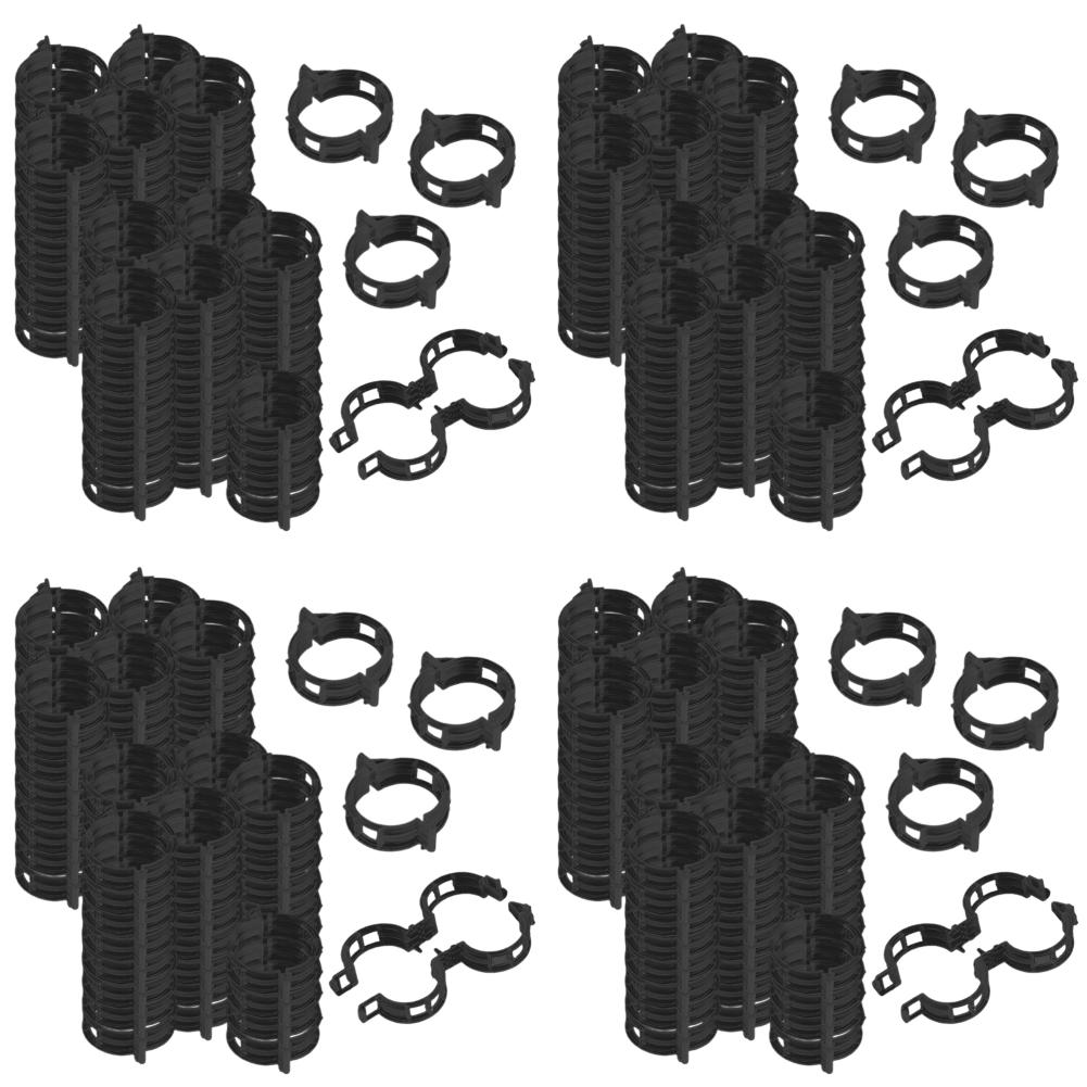 

FE # 100 шт. зажимы для поддержки растений многоразовые пластиковые зажимы для овощей помидоров (Блэк