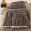 Men's Winter Double-Sided Fleece Sweatpants - Large Size, Warm, Casual, Cuffed Trousers