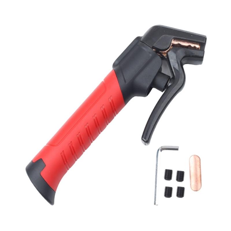Electric Welding Clamp Heavy Duty Welding Electrode Holder Copper Electrode Clamp Holding for 2.0-3.2mm Electrodes
