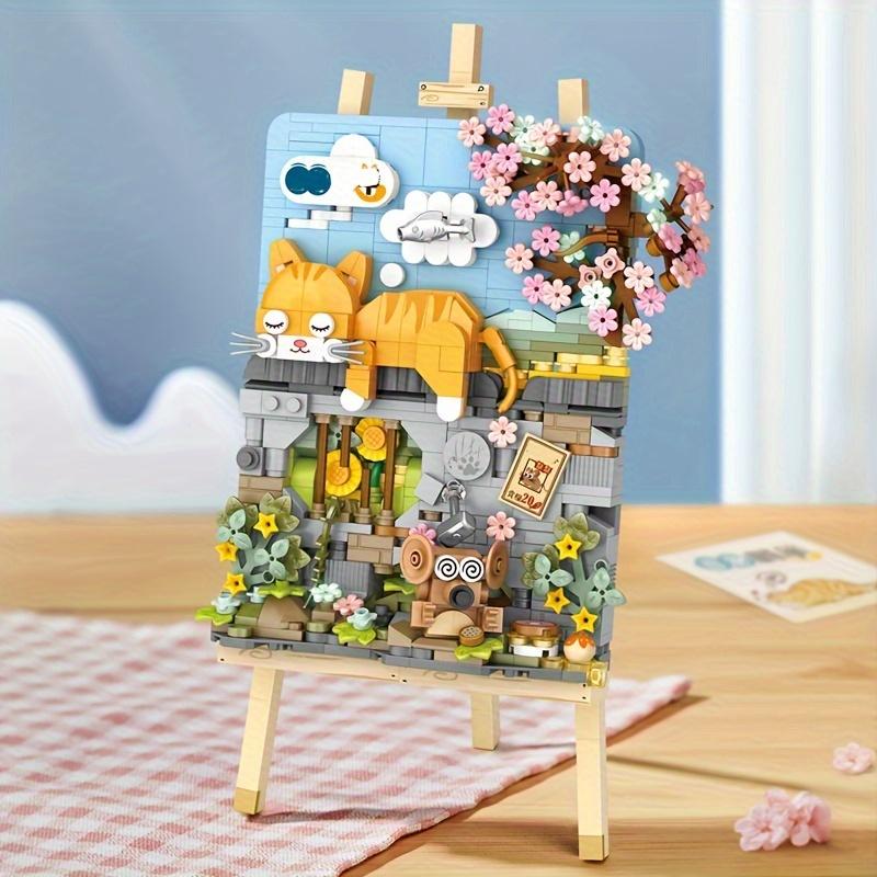 Конструктор Сборка Вставка Коллекция Покраска Блоками Домашний Настольный Декор Подарок