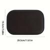 1Pc Black Car Center Console Armrest Cushion Raised Glove Box Arm Pad Soft Comfortable Driving Arm Rest Mat Easy To Install Fit