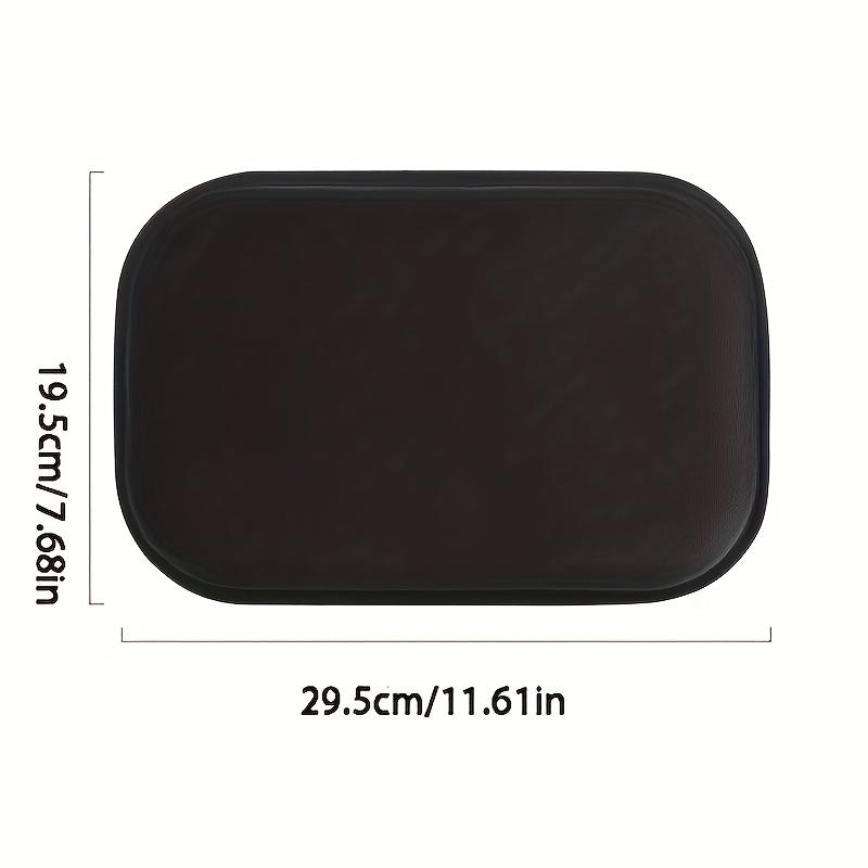 1Pc Black Car Center Console Armrest Cushion Raised Glove Box Arm Pad Soft Comfortable Driving Arm Rest Mat Easy To Install Fit