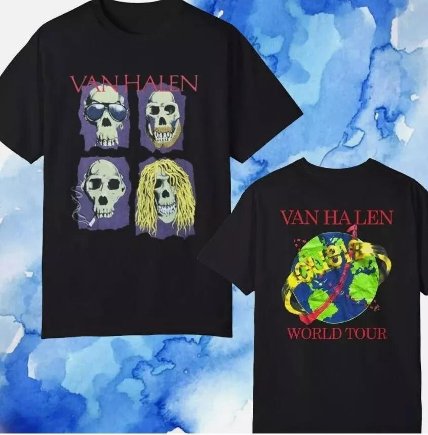 Van Halen OU812 Album Rock Music T-shirt Black Gift Fans S-5XL Unisex T-Shirt L