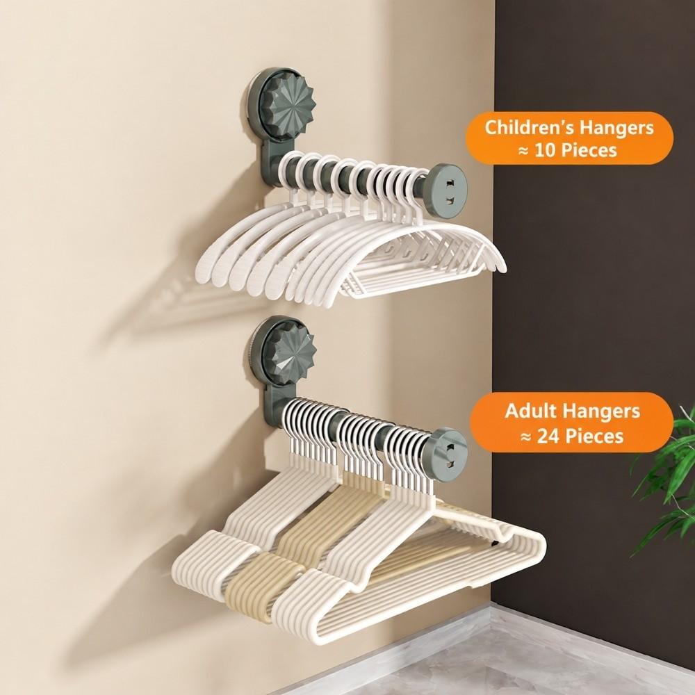 No-Drill Drying Rack Retractable Bathroom Towel Rack Hanger Organizer for Bathroom&Balcony