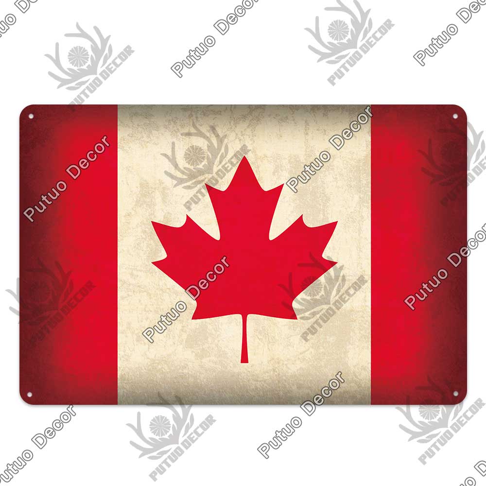 Dekorationsflagga Vintage Plakett Metallplatta Tennskylt Väggkonst Dekoration Affischer Man Cave Bar Pub Vardagsrum Hem Järnmålning