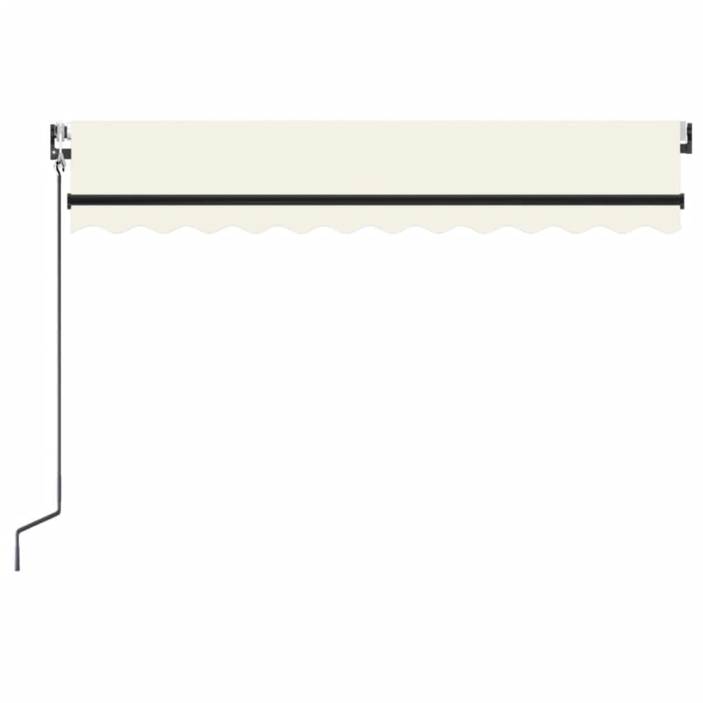 Automatic Awning with LED Lights & Wind Sensor 350 x 250 cm Cream