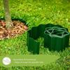 Corrugated Plastic Garden Edging Landscape Edging Border for Lawn Flower & Vegetable Bed Outdoor Decorative Green Fence Barrier
