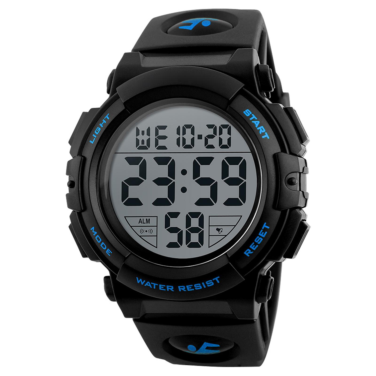 

Man Watch Wristwatch Fashion Watch Multifunction Waterproof Outdoor Sports Luminous 258 Blue