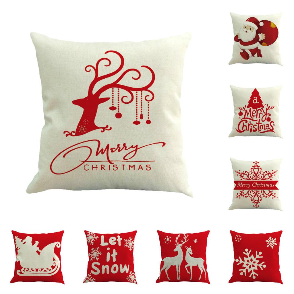 Satın alın Merry Christmas Pillow Covers Festival Decor Xmas Pillow